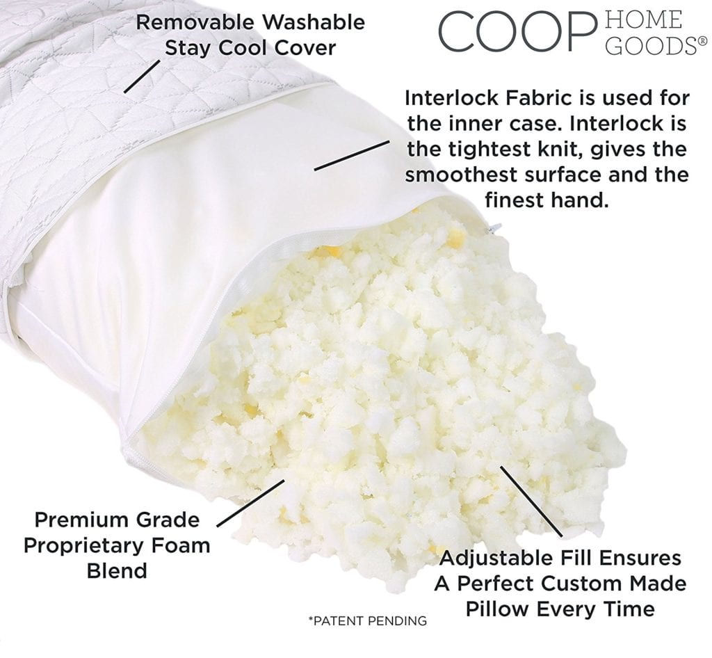 Contents of Coop Original pillow