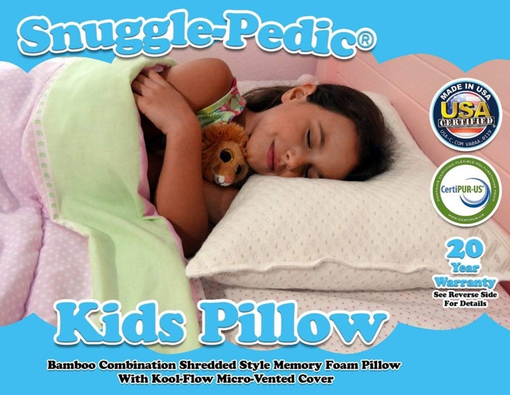 Snuggle-Pedic Toddler Kids Memory Foam Pillow Kool-Flow